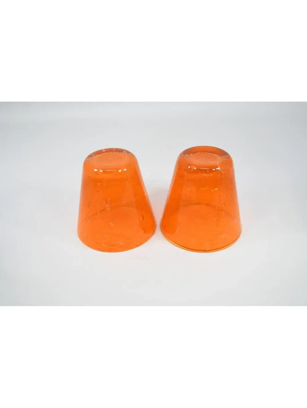 Pottery Barn Monterey Art Glass Orange 3